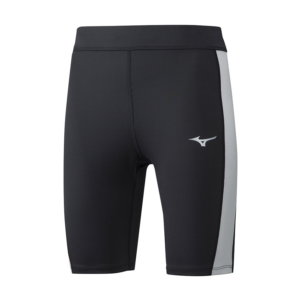 Mizuno Impulse Core Mid Cut Női Leggings Fekete/Szürke FGH132576